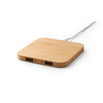 DALTON. Superfast 15W bamboo wireless charger